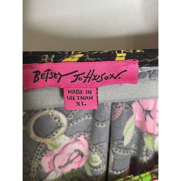 Betsey Johnson Secret Gardan Floral Top Size XL - Picture 2 of 4